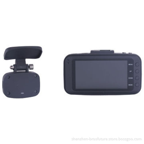 Ambarella chipset, FHD 1080p@30fps dual lens car dash cam support G sensor and one button mute